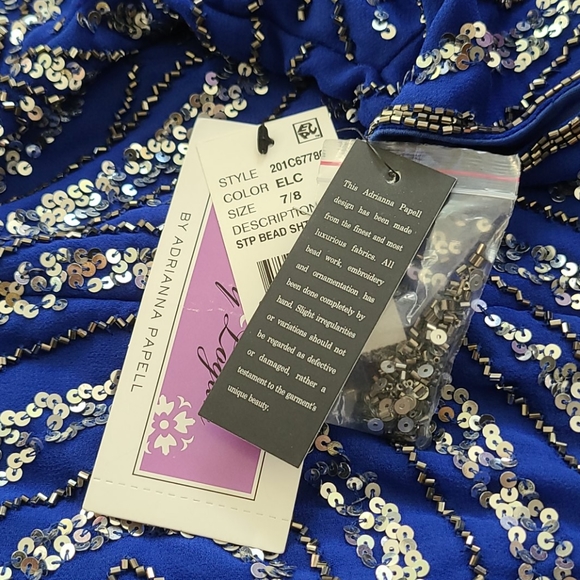 NWTs Hailey Logan by Adrianna Papell Beaded Dress - Picture 7 of 7